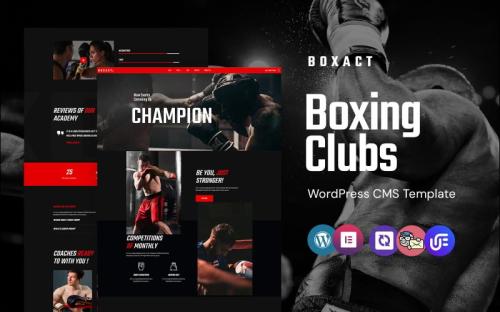 Boxact - boxing Club And Academy WordPress Elementor Theme theme free